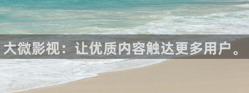 人人视频电视版：大微影视：让优质内容触达更多用户。